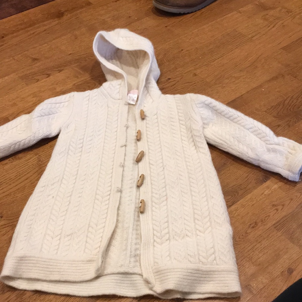 Janie and Jack cableknit wool angora sweater 3T